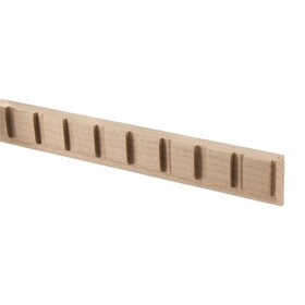 7/8" Wide x 1/2" Projection Unfinished Maple Wood Square Accent Moulding 4' Length