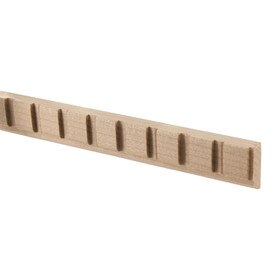 7/8" Wide x 1/2" Projection Unfinished Maple Wood Square Accent Moulding 4' Length