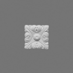 Orac Decor | Duropolymer Polystyrene Decorative Element | Primed White | 2-5/8in H x 3/8in Proj