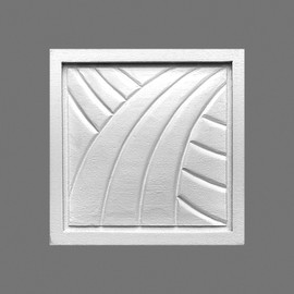 Orac Decor | High Density Polyurethane 3D Decorative Element | Applique | Primed White | 3-9/16in H x 3-9/16in W