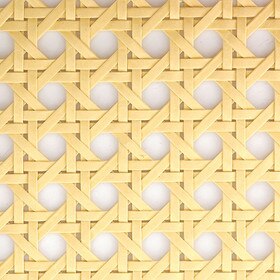 2ft W x 50ft Long Roll Paper Synthetic Cane Insert Panel | 1/2in Mesh |Sold by the Square Foot, Full Roll is 100 Square Feet