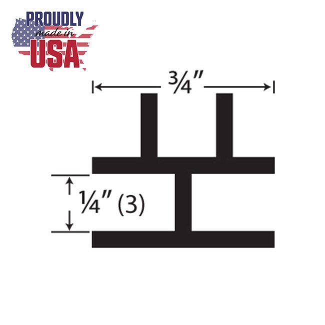 1/4in Clear Butyrate | 90 Degree 3 Way Corner Channel