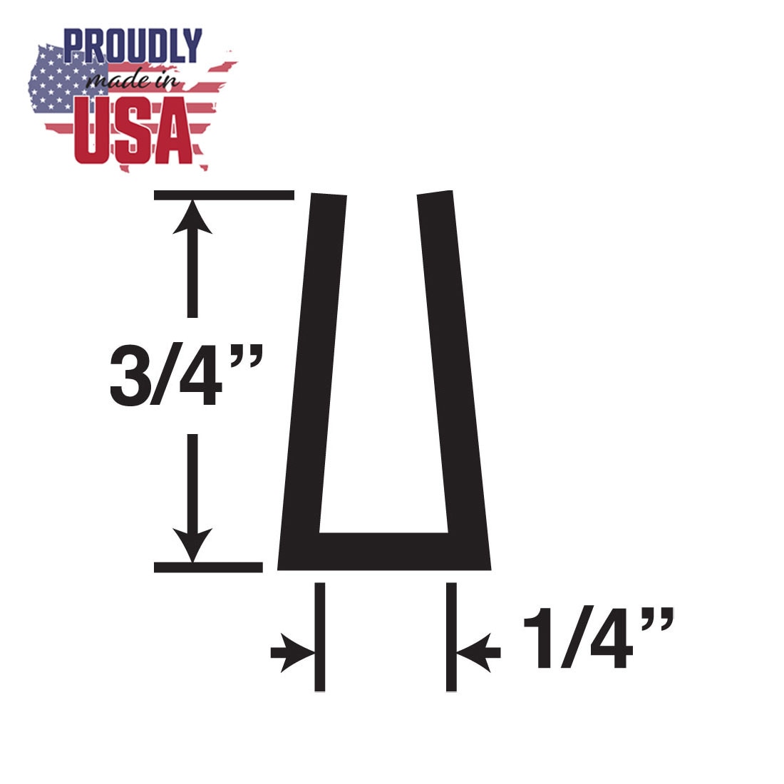 1/16in | Clear Butyrate U Channel Moulding | P2743 Series