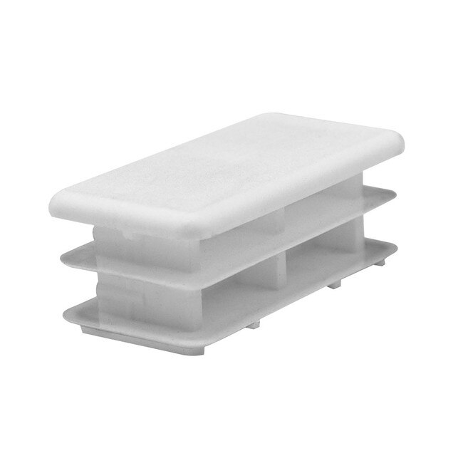 Rectangular Plastic End Cap 1in x 2in Rectangular P32U64BK12