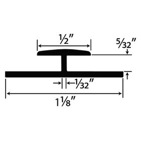 1/8in Styrene | Divider Moulding | P601 Series
