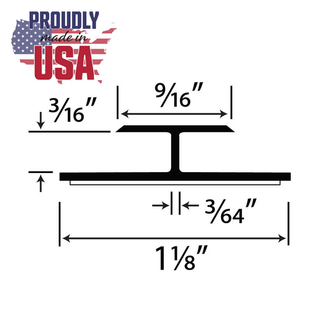 3/16in Styrene | Divider Moulding