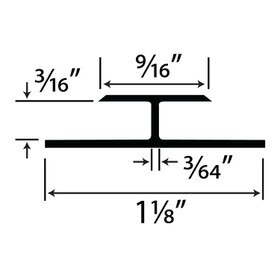 3/16in Styrene | Divider Moulding