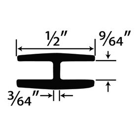 1/8in Styrene | Divider Moulding | P611 Series