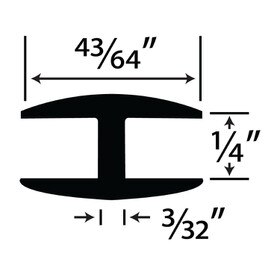 1/4in Styrene | Divider Moulding | P612 Series