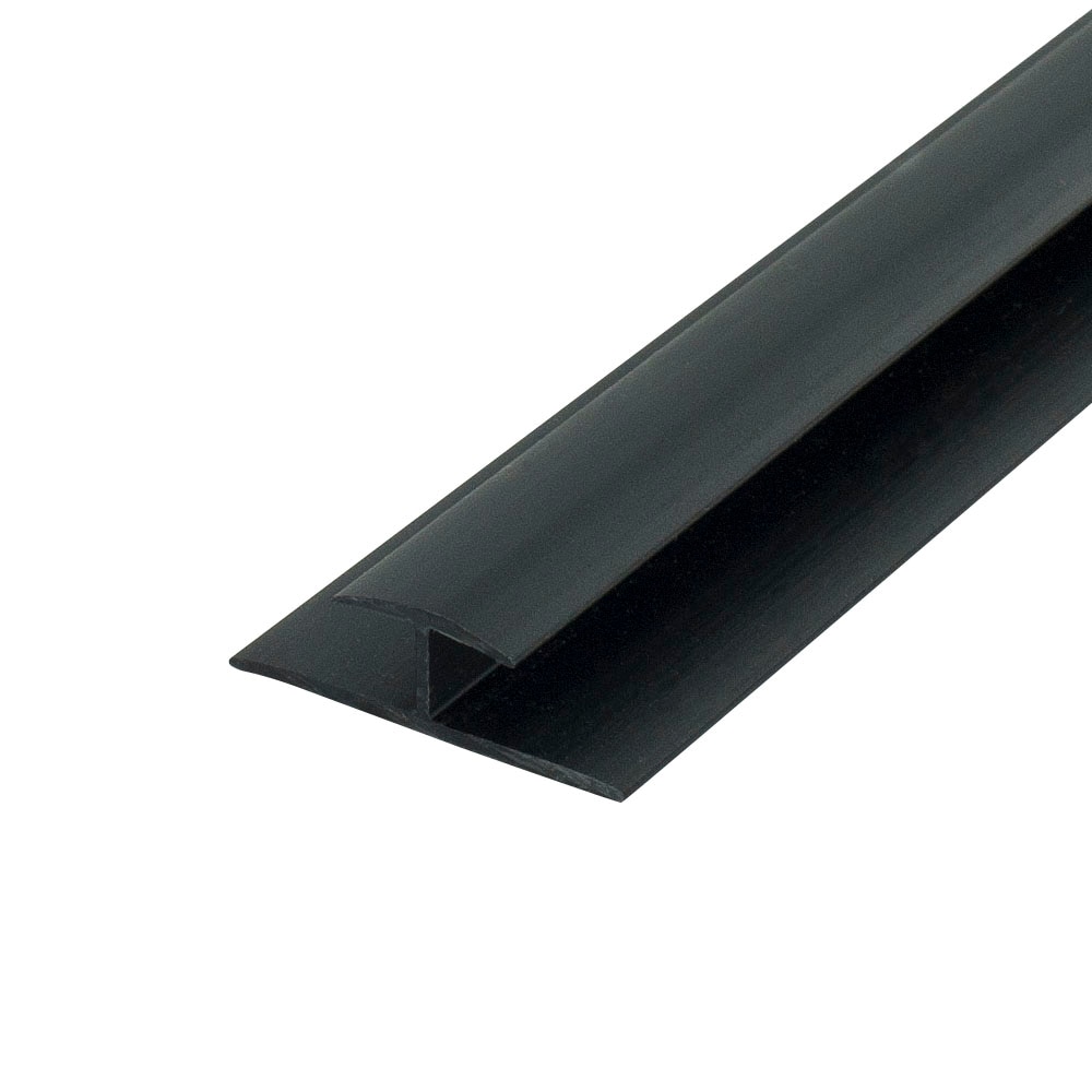 Outwater 1/4″ Black Styrene Plastic H Channel Divider Mldg – Size Options