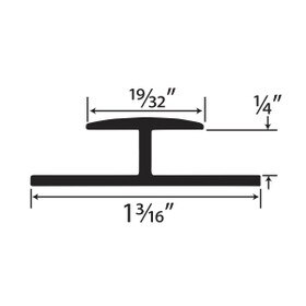 1/4in Styrene | Divider Moulding | P651 Series