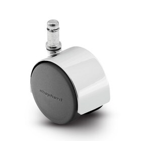 2-3/8in Dia | Swivel Hooded Twin Wheel Caster | 7/16in x 7/8in Friction Ring Stem