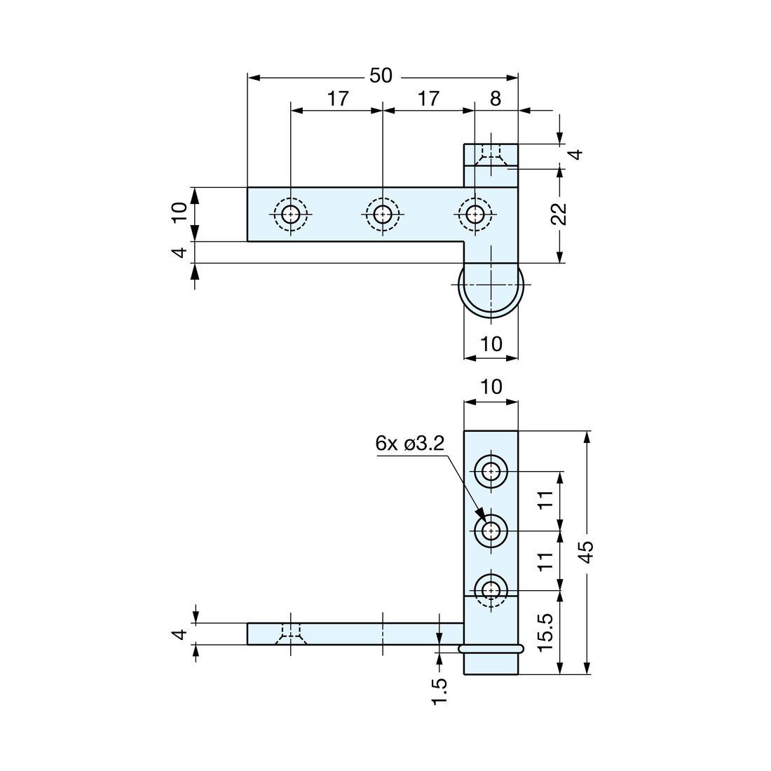 Sugatsune Overlay Door Pivot Hinge | PAS-50 Series