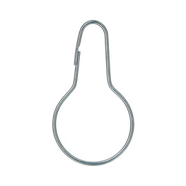 Standard Metal Pear Clip for Signage and Displays | Zinc Plated Steel | Fits 1/16in Hole
