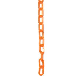 3/4" Orange Plastic Chain 33' Length