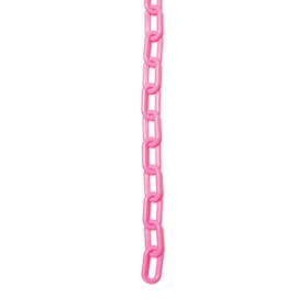3/4" Pink Plastic Chain 33' Length