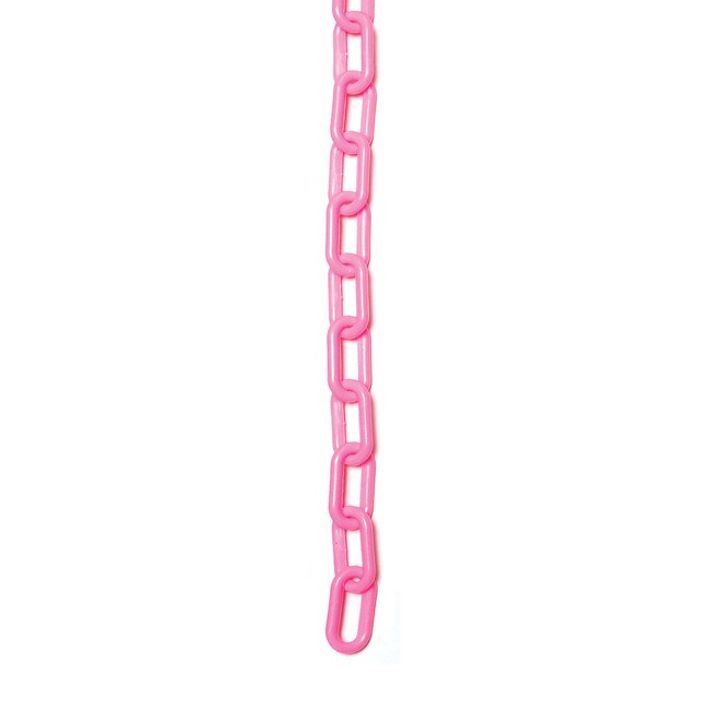 1" Pink Plastic Chain 33' Length