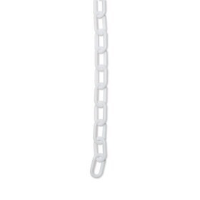 3/4" White Plastic Chain 33' Length