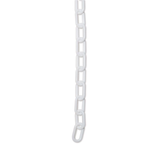 1-1/2" White Plastic Chain 33' Length