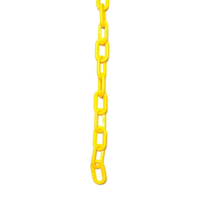 1-1/2" Yellow Plastic Chain 33' Length