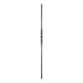 Powder Coated Baluster Smoot High Satin Black 9/16" Diameter x 44" High | PCB-200-SB Series