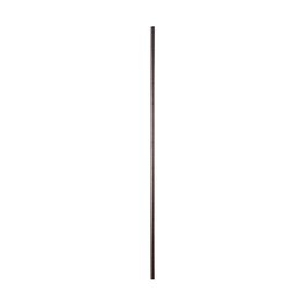 Powder Coated Baluster Smoot High Satin Black 9/16" Diameter x 44" High | PCB-204-SB Series