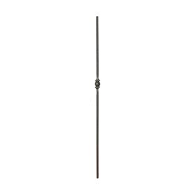 Classic Powder Coated Baluster | Solid | Satin Black Finish | Round | 9/16in Round x 44in H | PCB-207 Series