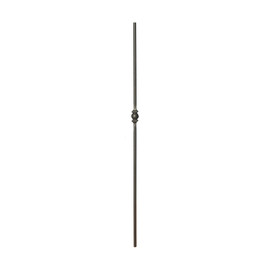 Classic Powder Coated Baluster | Solid | Satin Black Finish | Round | 9/16in Round x 44in H | PCB-207 Series