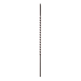 Classic Powder Coated Baluster | Solid | Twists | 1/2in Sq x 44in H | PCB-238 Series
