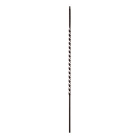 Classic Powder Coated Baluster | Solid | Twists | 1/2in Sq x 44in H | PCB-238 Series