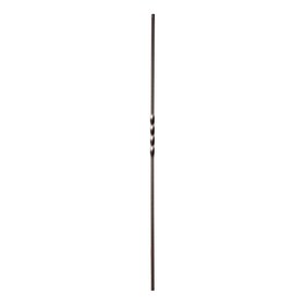 Classic Powder Coated Baluster | Solid | Twists | 1/2in Sq x 44in H | PCB-239 Series