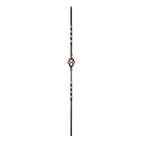 Classic Powder Coated Baluster | Solid | Baskets | 1/2in Sq x 44in H | PCB-241 Series