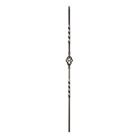 Classic Powder Coated Baluster | Solid | Baskets | 1/2in Sq x 44in H | PCB-241 Series