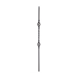 Classic Powder Coated Baluster | Tubular | Baskets | 1/2in Sq x 44in H | PCB-242 Series