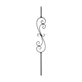 Classic Powder Coated Baluster | Tubular | Scrolls | 1/2in Sq x 44in H | PCB-251 Series