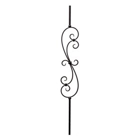 Classic Powder Coated Baluster | Solid | Scrolls | 1/2in Sq x 44in H | PCB-251 Series