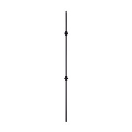 Classic Powder Coated Baluster | Tubular | Knuckles | 1/2in Sq x 44in H | PCB-256 Series
