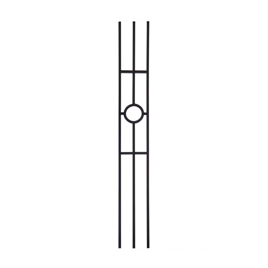 Modern Powder Coated Baluster | Tubular | Rings | 1/2in Sq x 44in H | PCB-262 Series