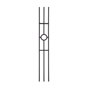 Modern Powder Coated Baluster | Tubular | Rings | 1/2in Sq x 44in H | PCB-262 Series