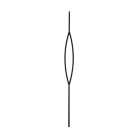 Modern Powder Coated Baluster | Tubular | Ovals | 1/2in Sq x 44in H | PCB-MQ7 Series