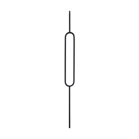Modern Powder Coated Baluster | Tubular | Ovals | 1/2in Sq x 44in H | PCB-OM2 Series