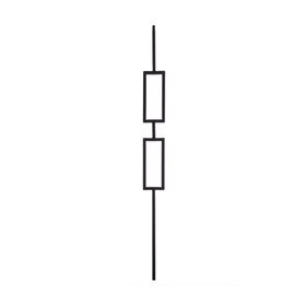 Modern Powder Coated Baluster | Tubular | Rectangles | 1/2in Sq x 44in H | PCB-SM4 Series