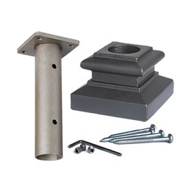 Installation Kit & Shoe For 1" Round Newel Post Satin Black
