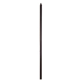 Classic Newel Post for Powder Coated Baluster | Solid | Square Plain Bar | 1-3/16in Sq x 48in H | PCNP-106 Series