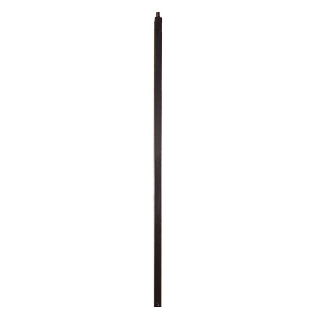 Classic Newel Post for Powder Coated Baluster | Solid | Square Plain Bar | 1-3/16in Sq x 48in H | PCNP-106 Series