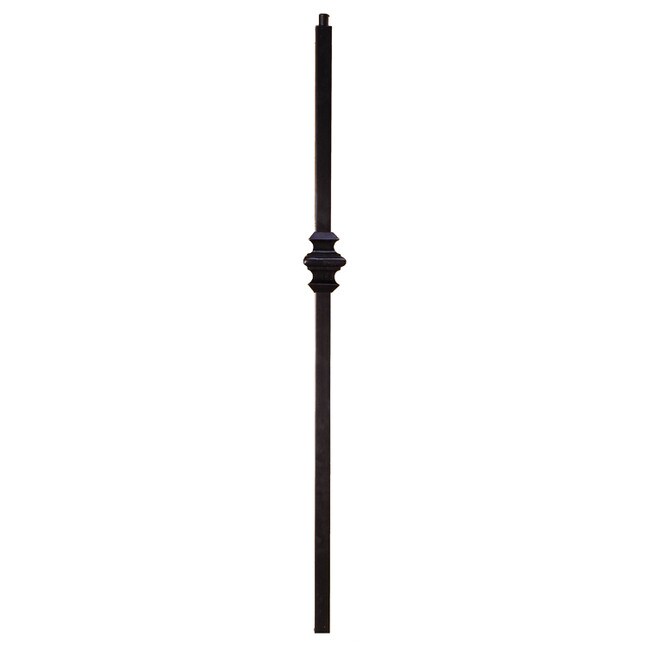 Classic Newel Post for Powder Coated Baluster | Solid | Knuckles | 1-3/16in Sq x 48in H | PCNP-111 Series