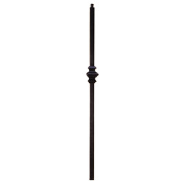 Classic Newel Post for Powder Coated Baluster | Solid | Knuckles | 1-3/16in Sq x 48in H | PCNP-111 Series