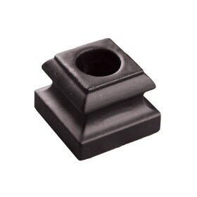 Powder Coated Shoe 9/16"Round Satin Black