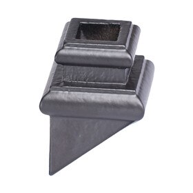 Powder Coated Tuscan Shoe Oil Rub Brnz 9/16"Sq. Pitched