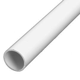 White 1 1/4" O.D. Pvc Tubing 8'length
